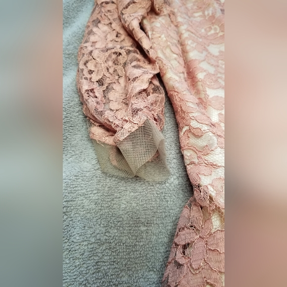 Women's Antique Vintage 1940s formal/cocktail dress, Charles Berg, Dusty Rose - Picture 6 of 12